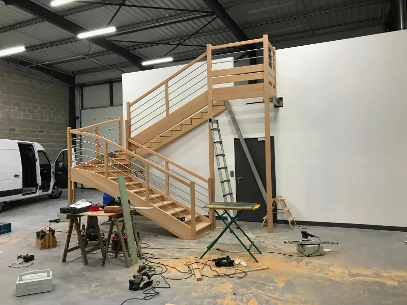 escalier sur mesure crevin